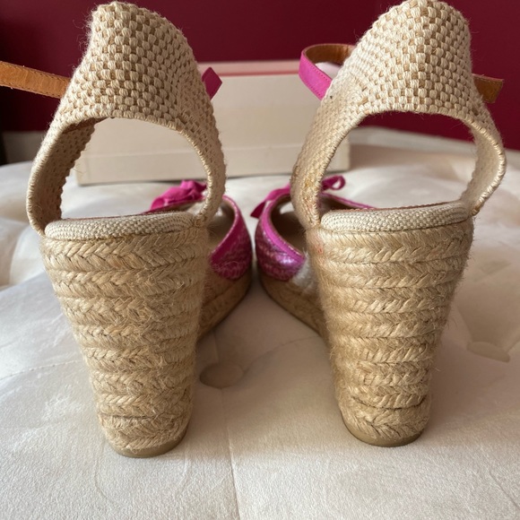 SOLD - WOMEN’S COACH FUSCHIA / PINK ESPADRILLES SIZE 9 - Picture 5 of 8